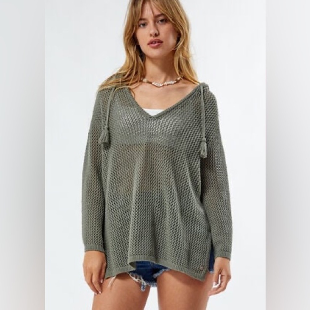 Roxy After Beach Break V-Neck Hoodie (Med)